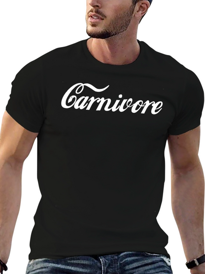 Carnivore Graphic Tee - Black Cotton T-Shirt