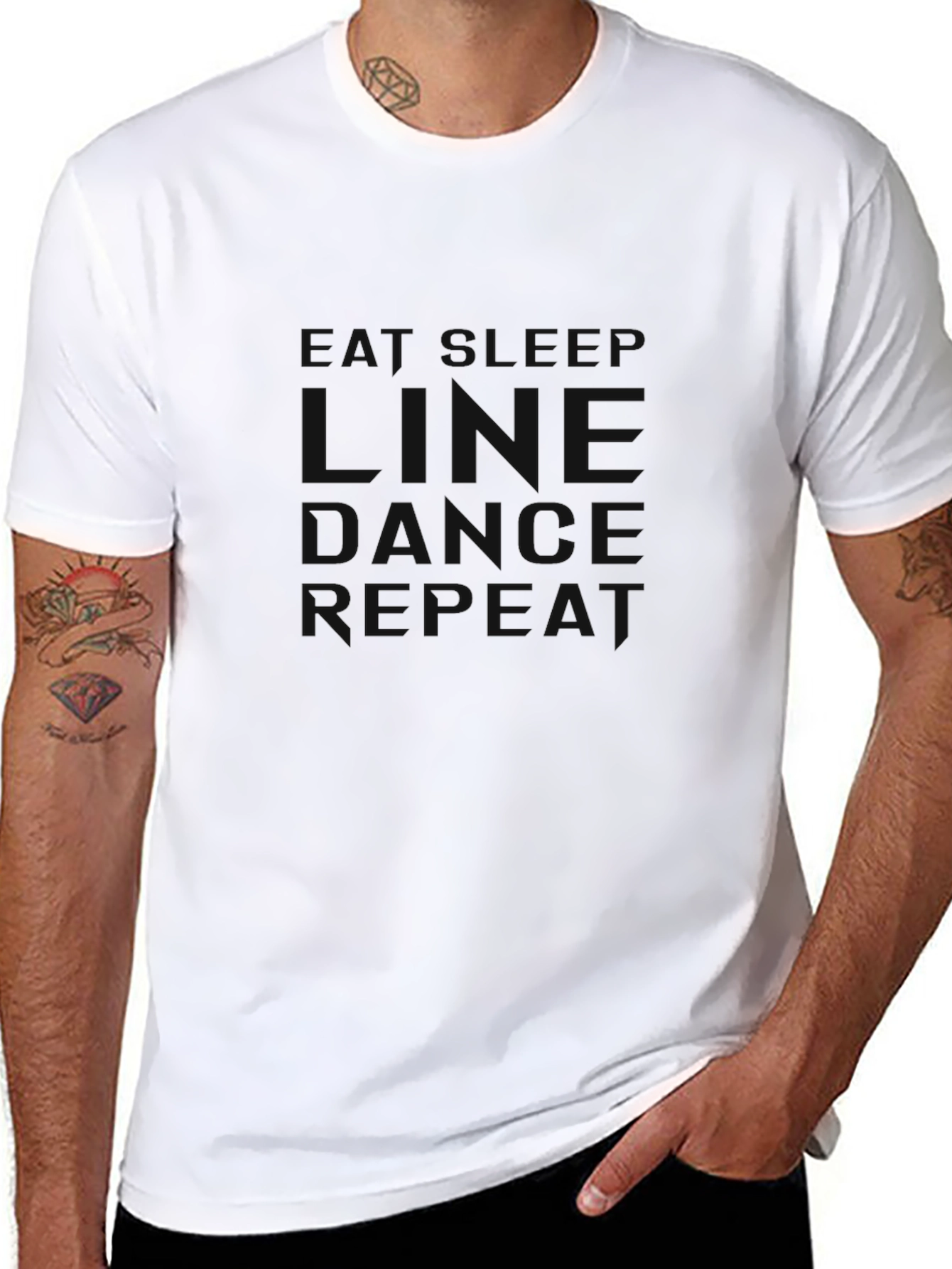 Eat Sleep Hike Repeat Black T-Shirt