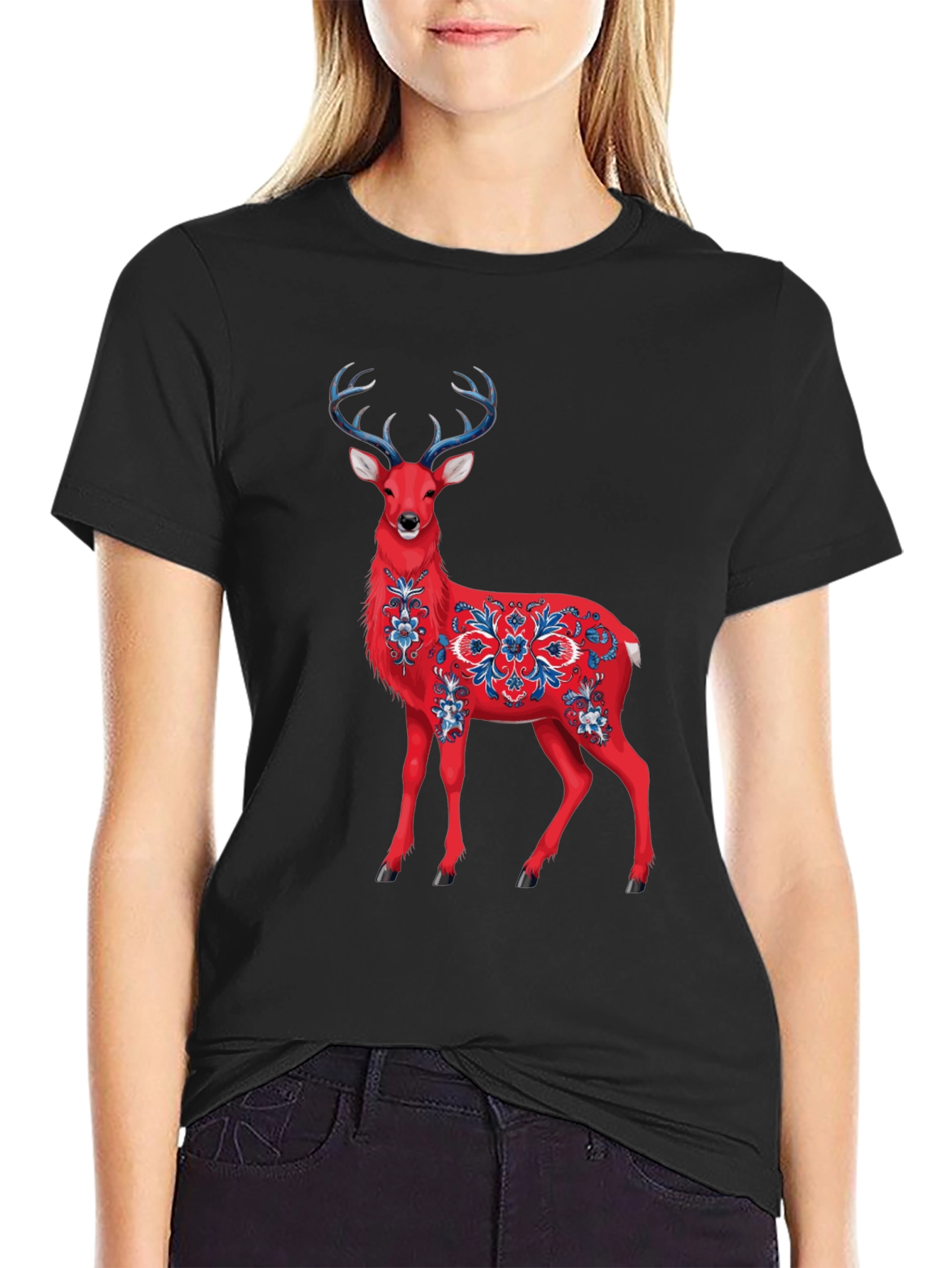 Red Deer Graphic T-Shirt