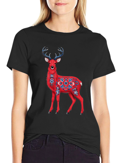 Red Deer Graphic T-Shirt