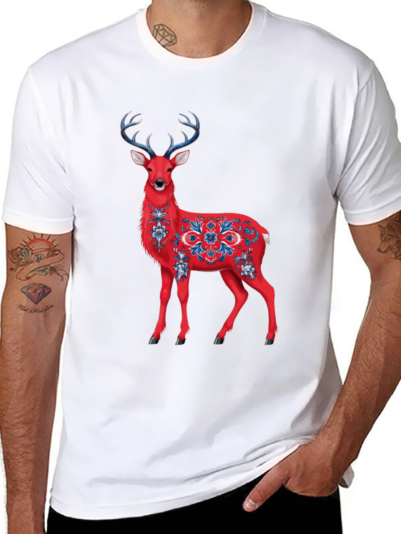 Red Deer Graphic T-Shirt