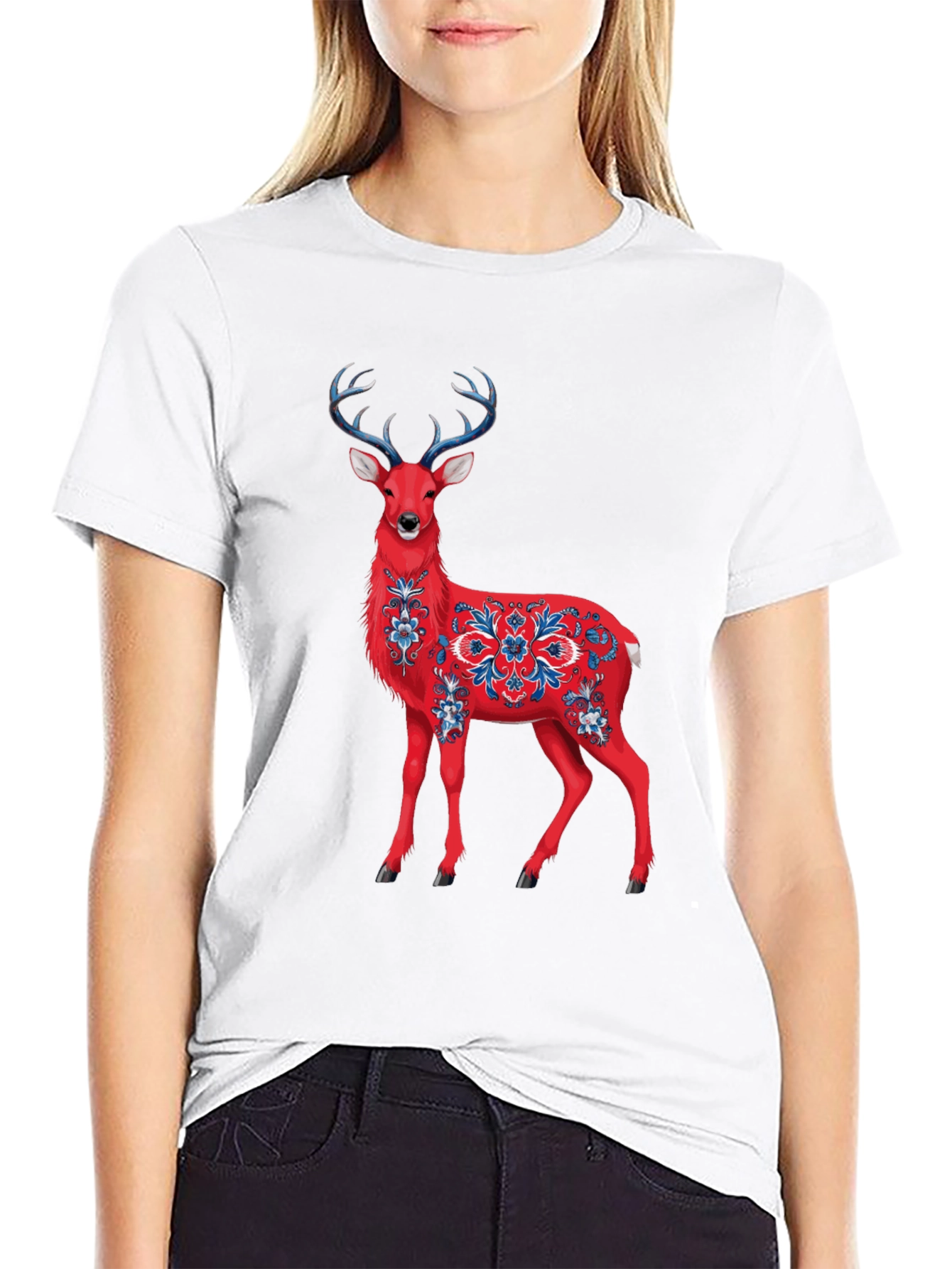 Red Deer Graphic T-Shirt