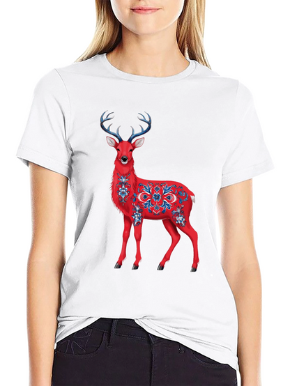 Red Deer Graphic T-Shirt