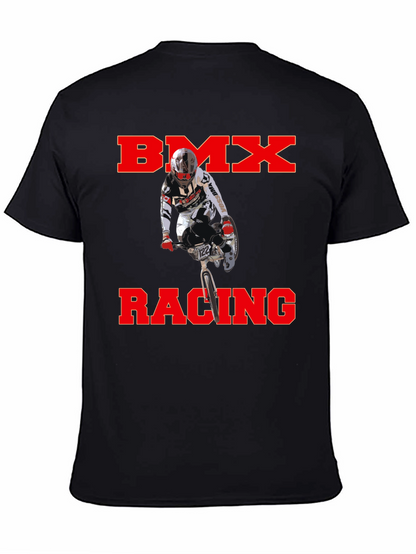 BMX Racing Graphic T-Shirt - Black
