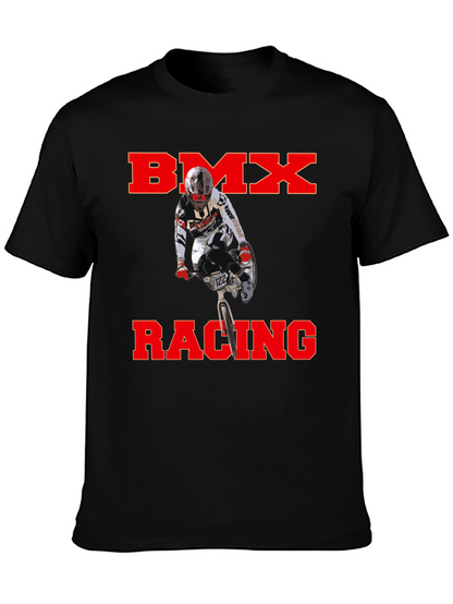 BMX Racing Graphic T-Shirt - Black