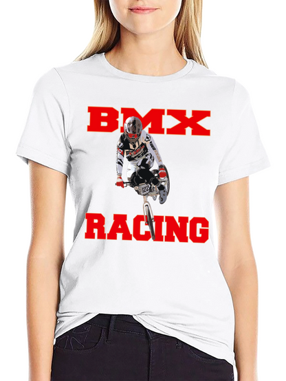 BMX Racing Graphic T-Shirt - Black