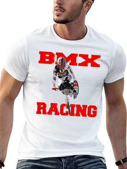 BMX Racing Graphic T-Shirt - Black