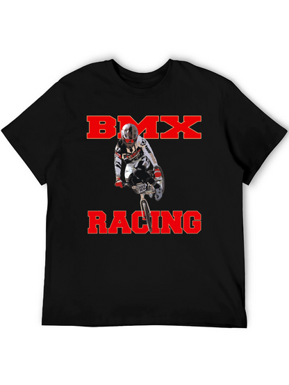 BMX Racing Graphic T-Shirt - Black