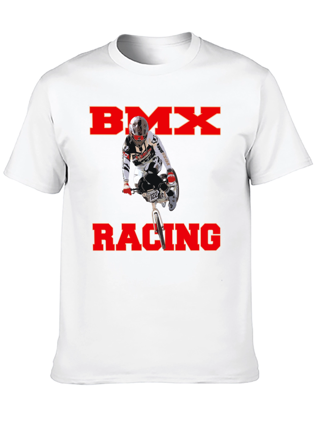 BMX Racing Graphic T-Shirt - Black