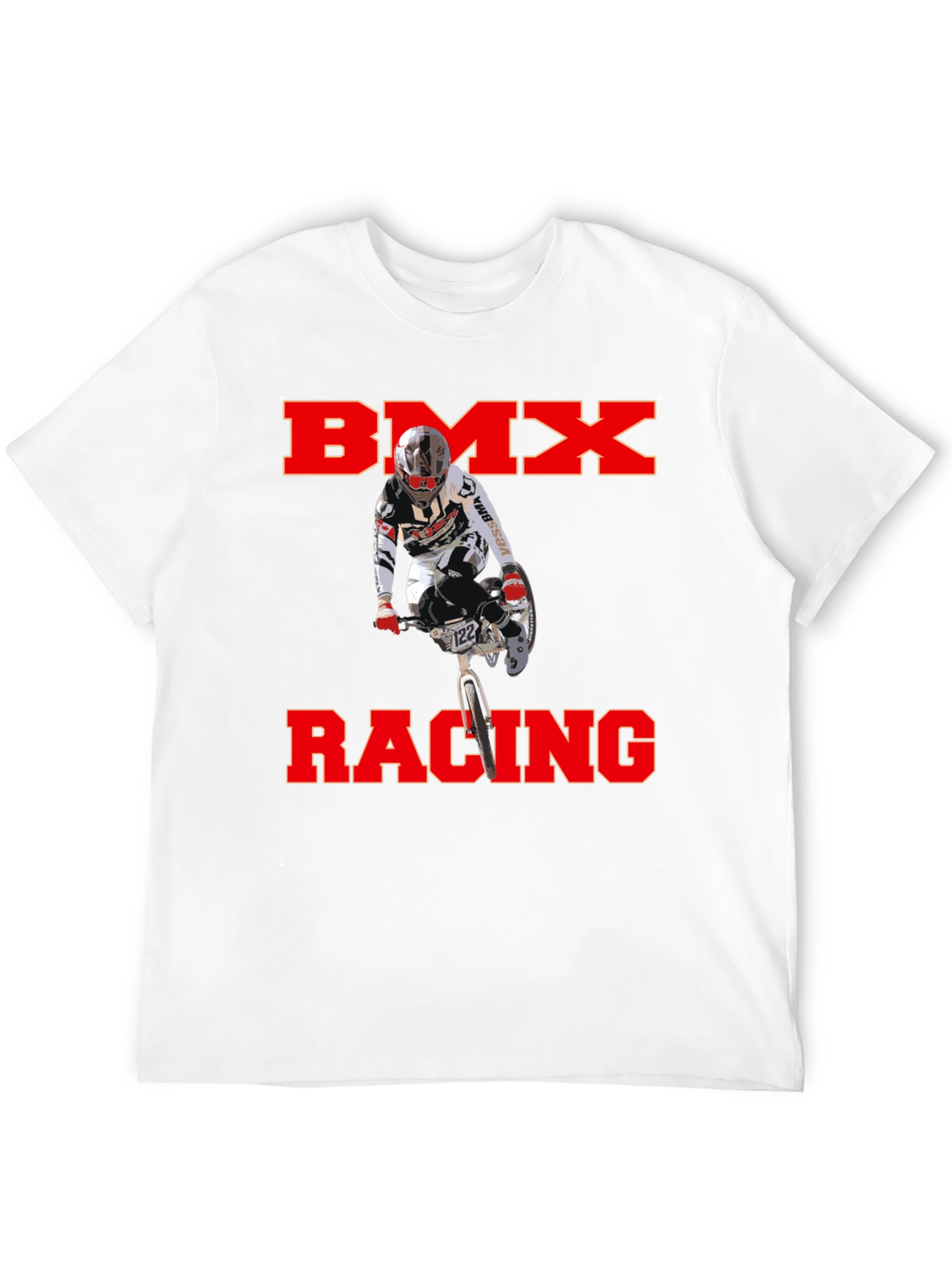 BMX Racing Graphic T-Shirt - Black