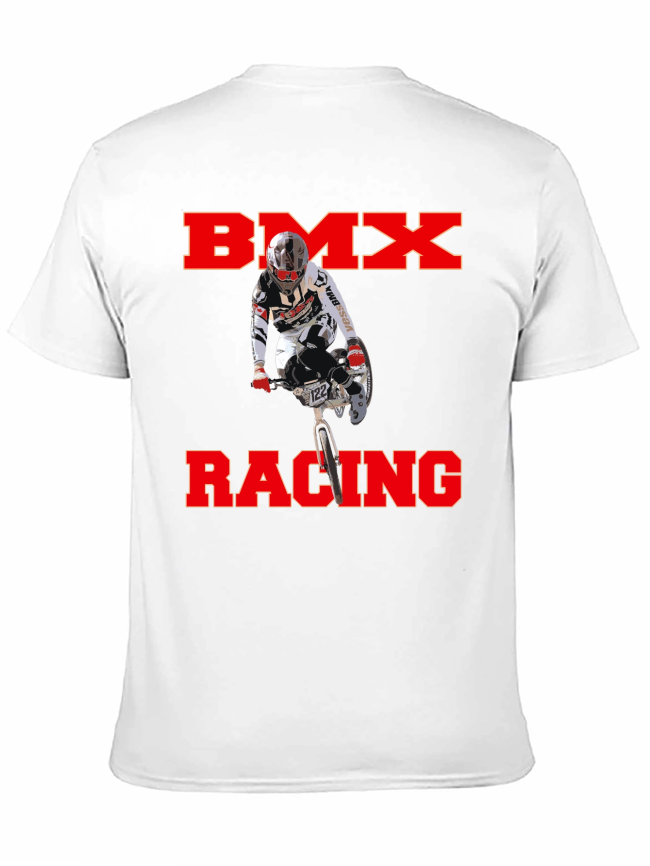 BMX Racing Graphic T-Shirt - Black