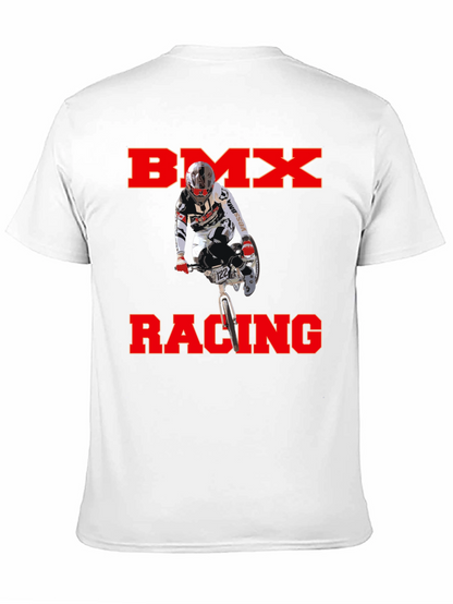 BMX Racing Graphic T-Shirt - Black