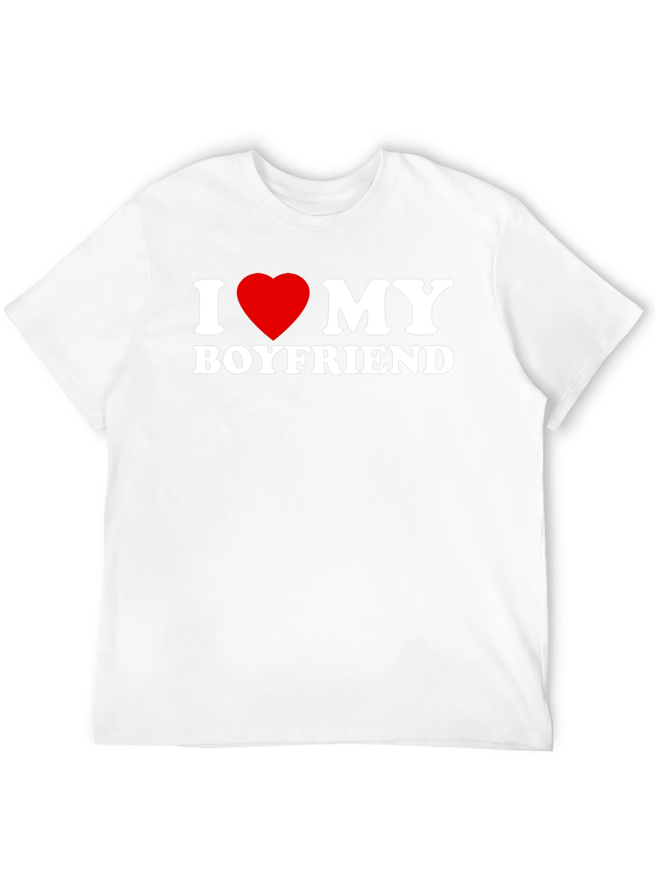 I Heart My Boyfriend Black T-Shirt