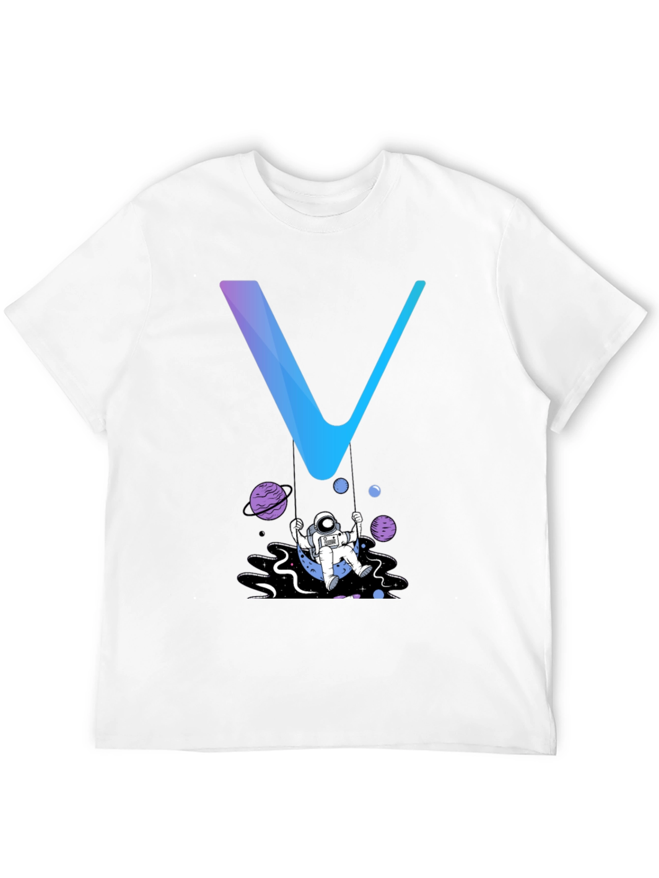 Astronaut Swing Graphic Tee - Stylish Space Design
