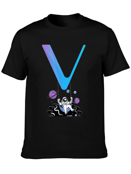Astronaut Swing Graphic Tee - Stylish Space Design