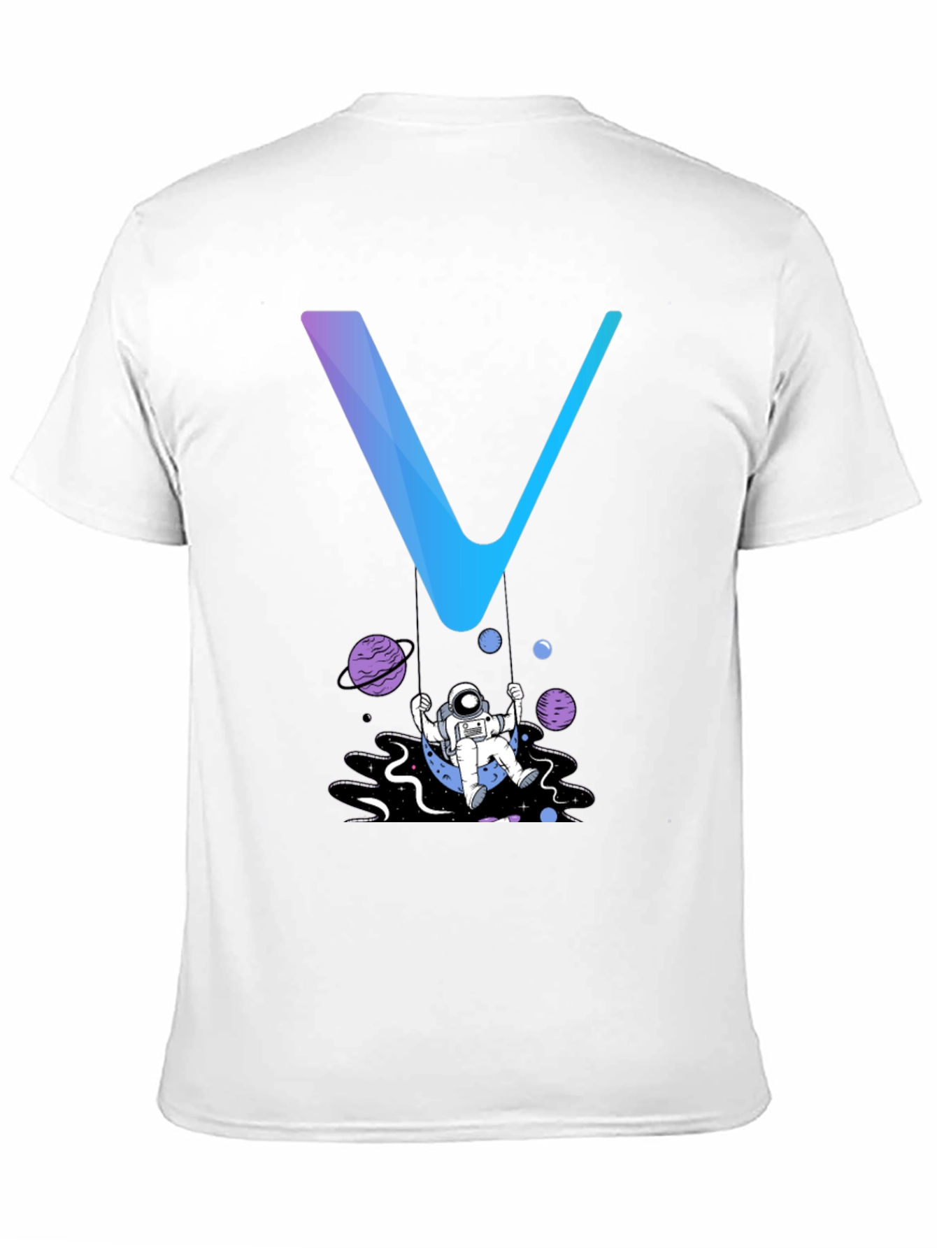 Astronaut Swing Graphic Tee - Stylish Space Design