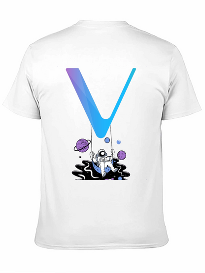 Astronaut Swing Graphic Tee - Stylish Space Design