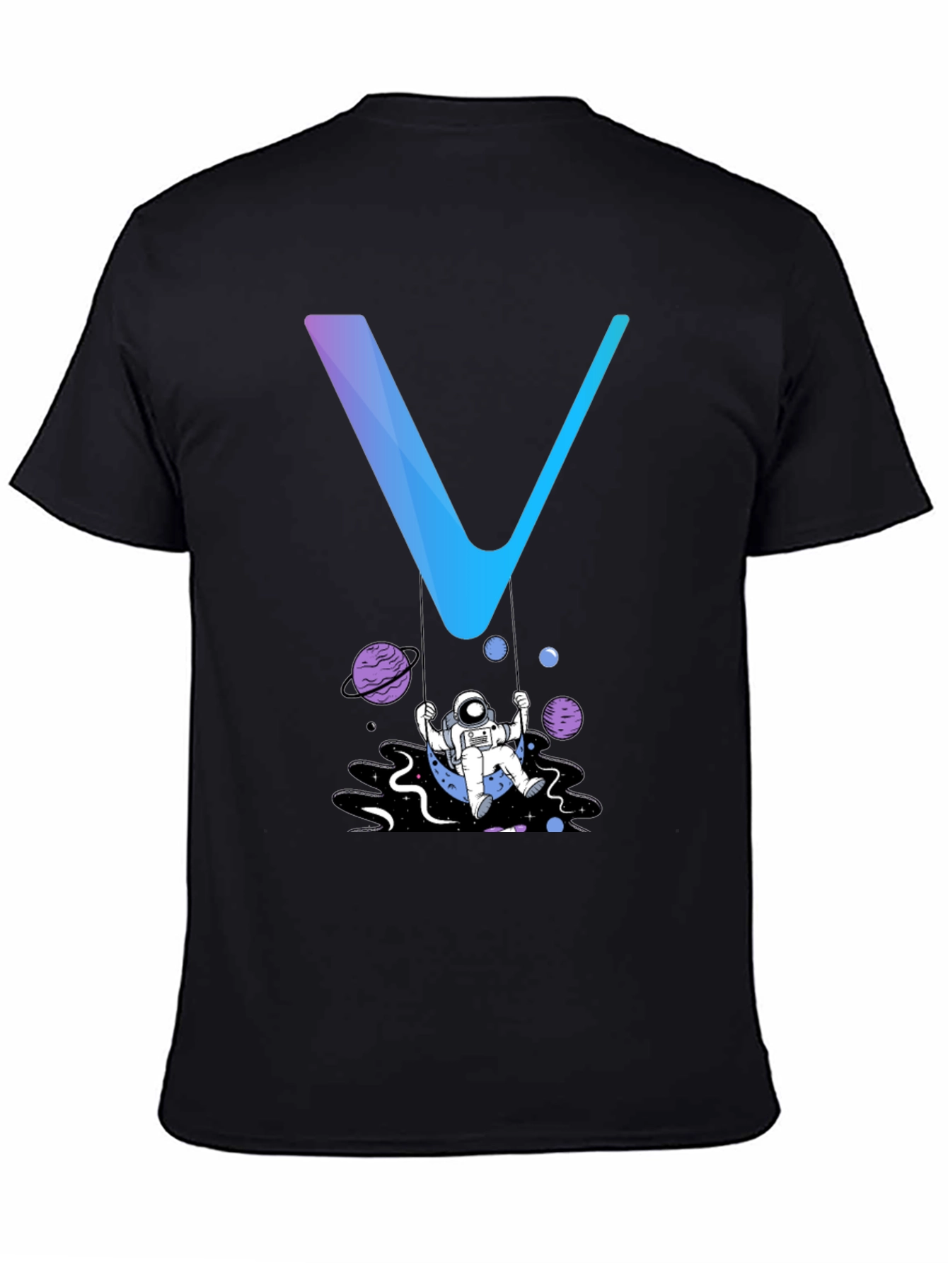 Astronaut Swing Graphic Tee - Stylish Space Design