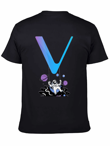 Astronaut Swing Graphic Tee - Stylish Space Design