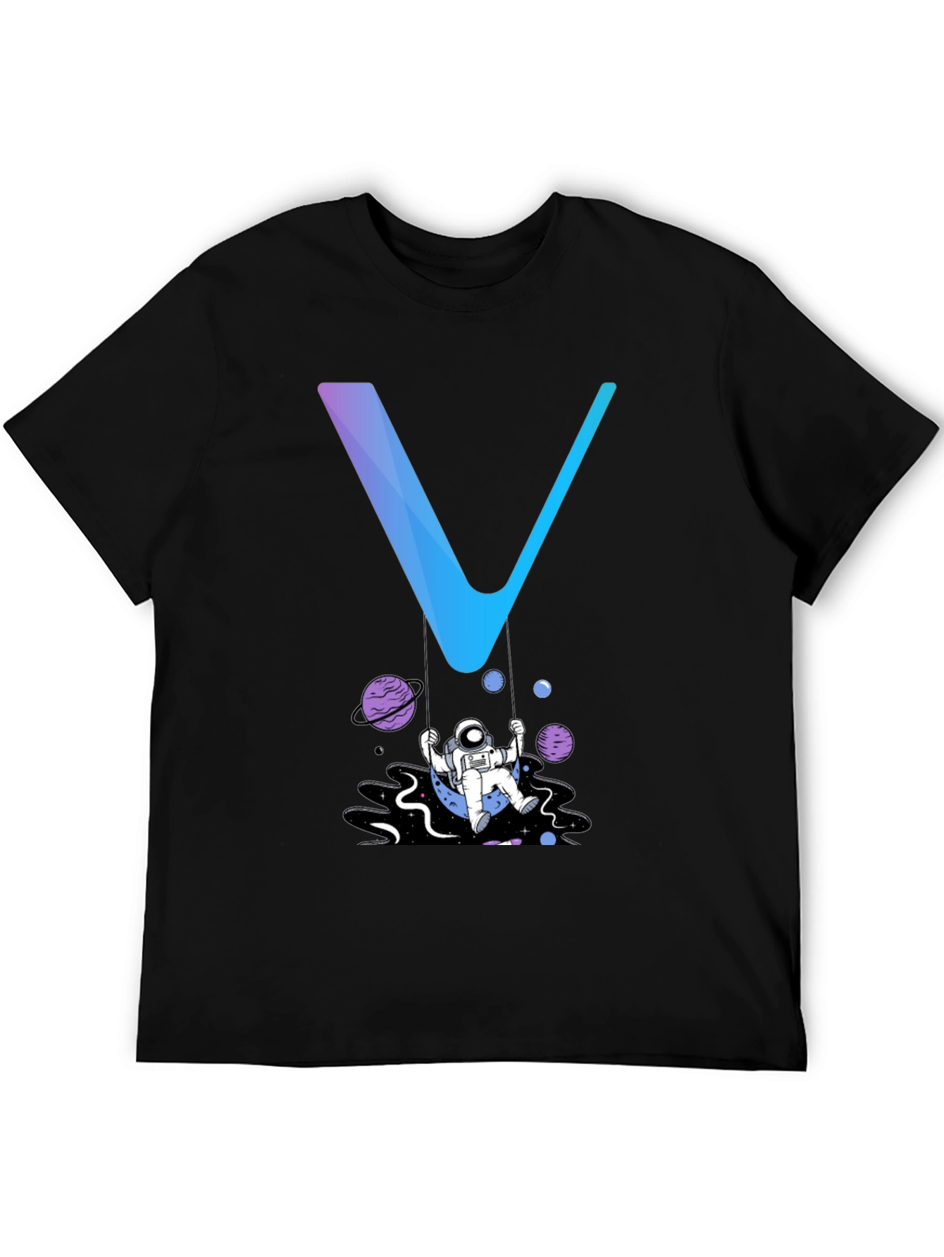 Astronaut Swing Graphic Tee - Stylish Space Design