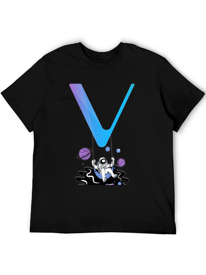 Astronaut Swing Graphic Tee - Stylish Space Design