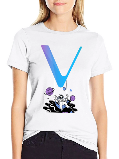 Astronaut Swing Graphic Tee - Stylish Space Design