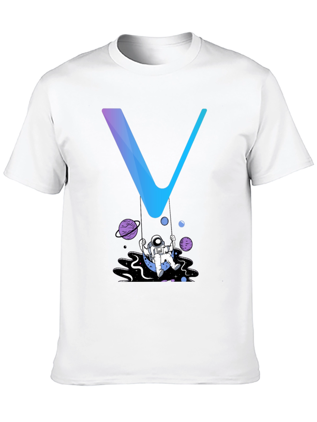 Astronaut Swing Graphic Tee - Stylish Space Design