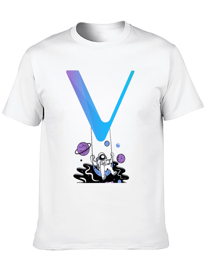 Astronaut Swing Graphic Tee - Stylish Space Design
