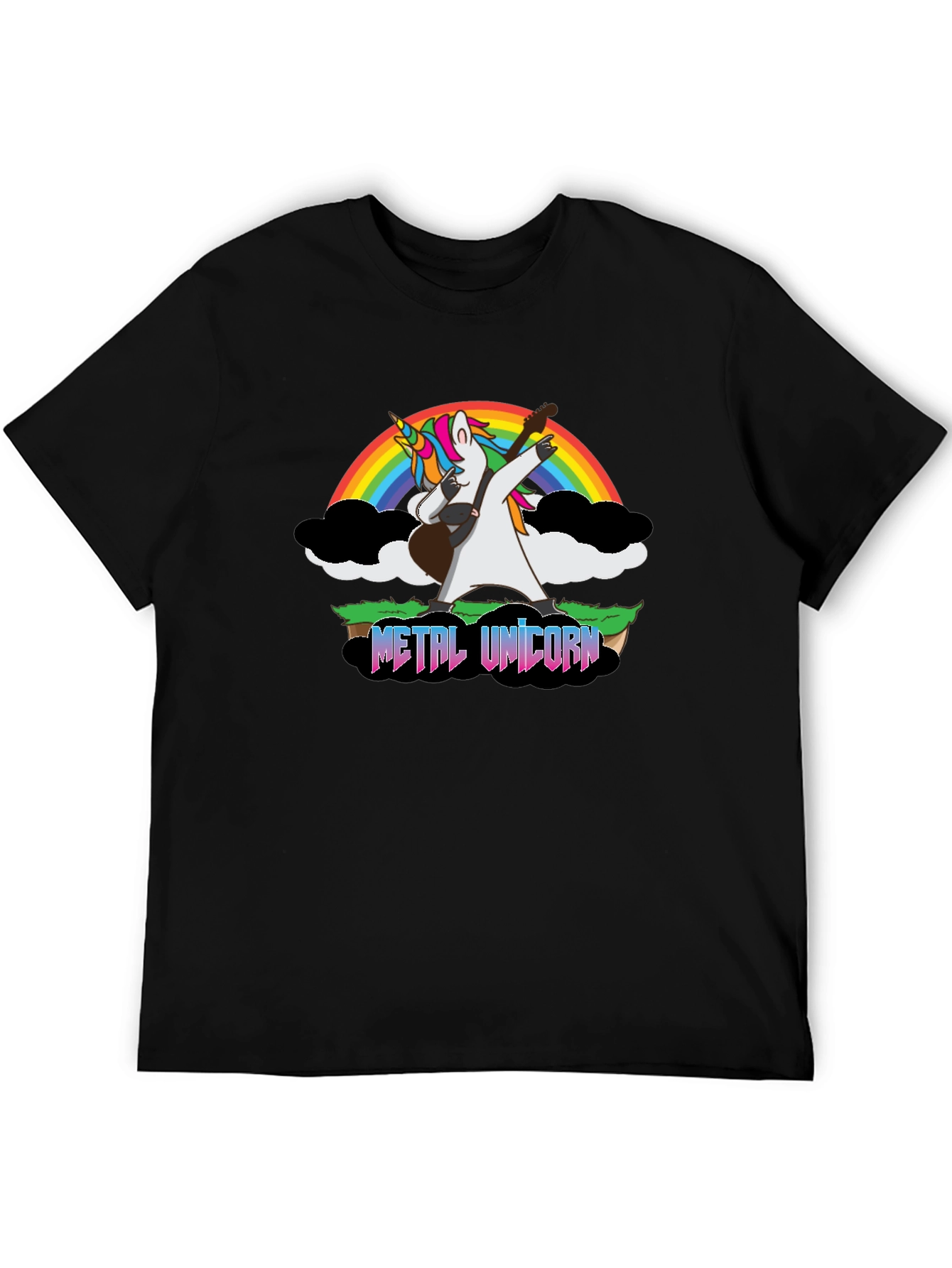 Metal Unicorn Guitar T-Shirt
