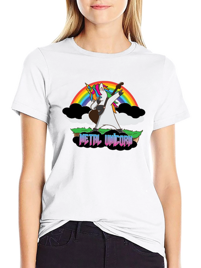 Metal Unicorn Guitar T-Shirt