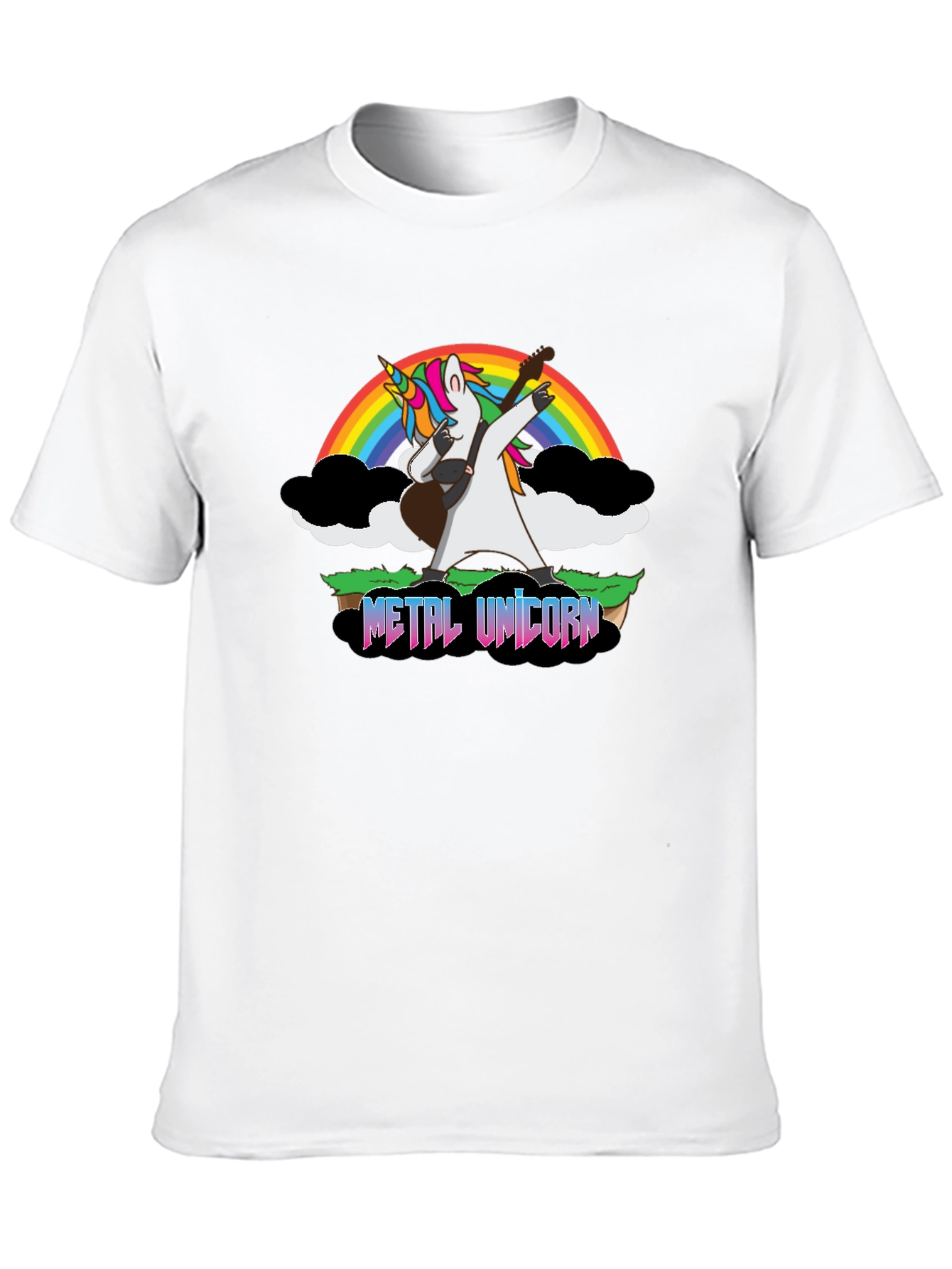 Metal Unicorn Guitar T-Shirt