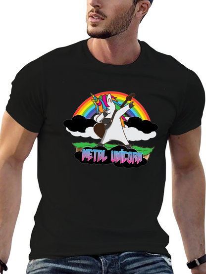 Metal Unicorn Guitar T-Shirt
