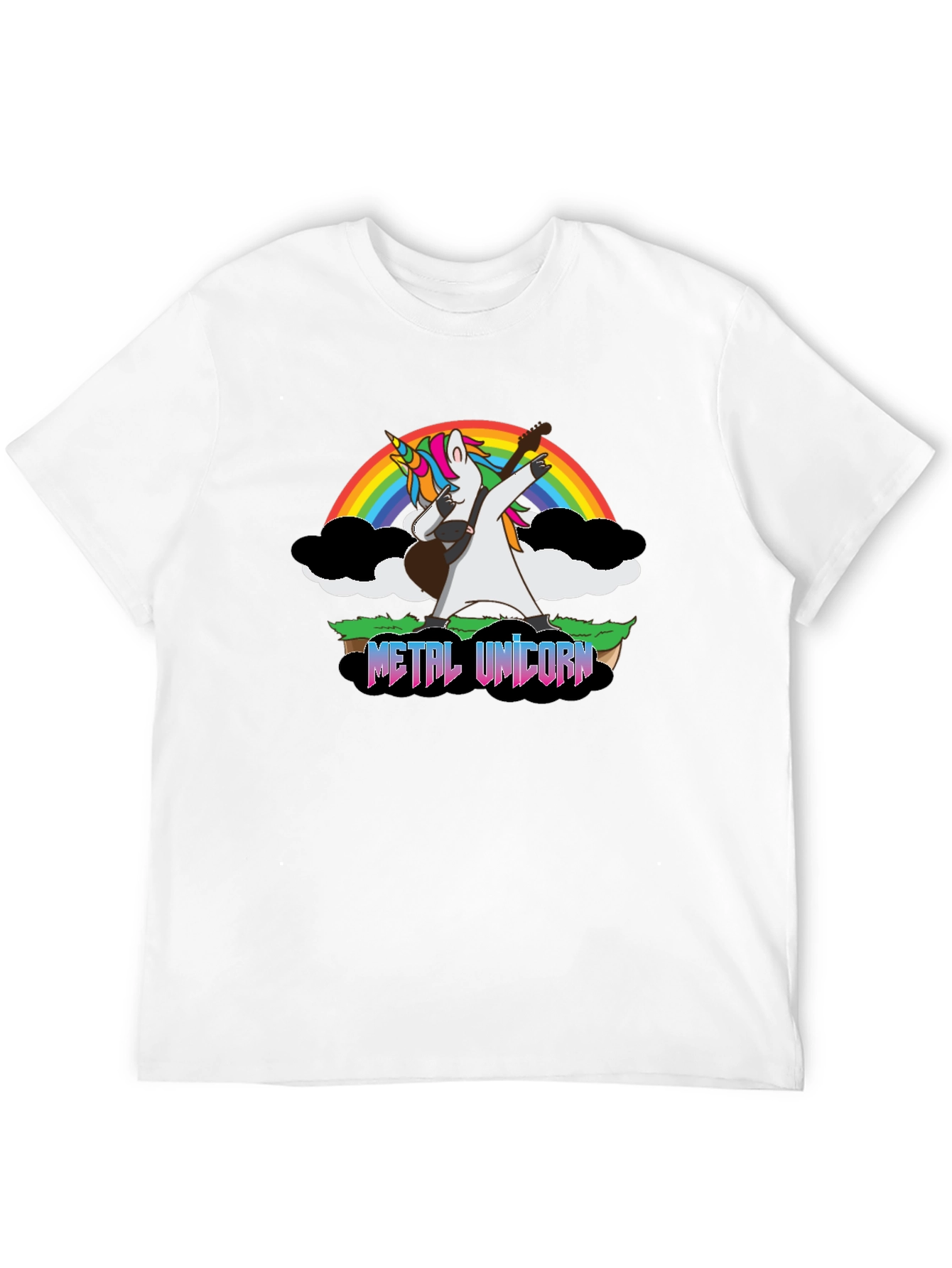 Metal Unicorn Guitar T-Shirt