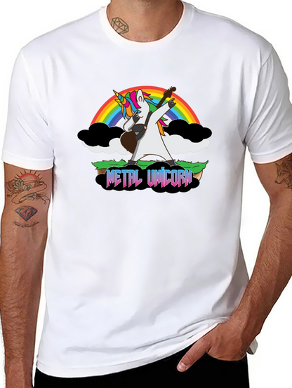 Metal Unicorn Guitar T-Shirt