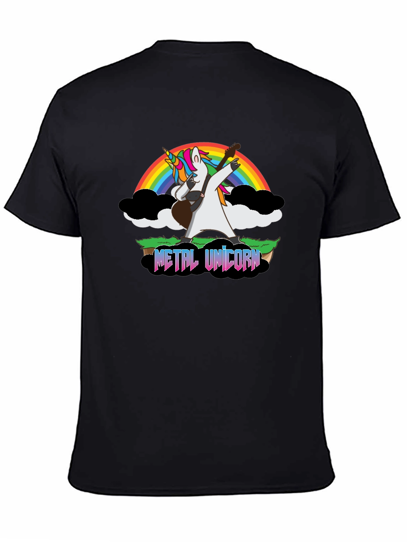 Metal Unicorn Guitar T-Shirt