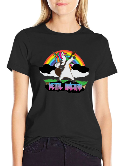 Metal Unicorn Guitar T-Shirt