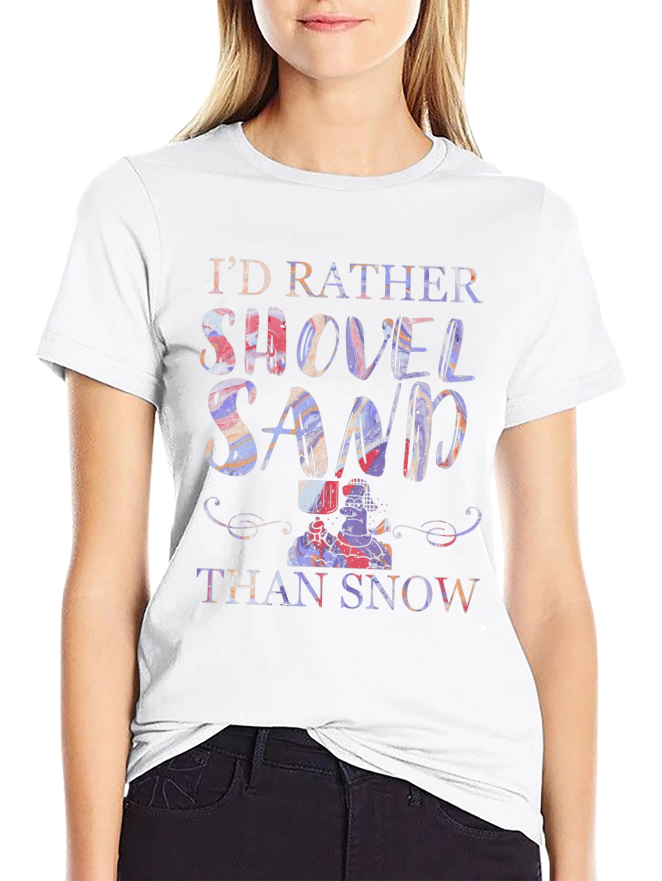 Shovel Sand Graphic T-Shirt