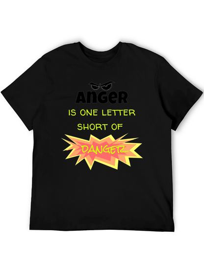 Anger vs. Danger Funny Graphic T-Shirt