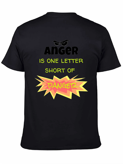 Anger vs. Danger Funny Graphic T-Shirt