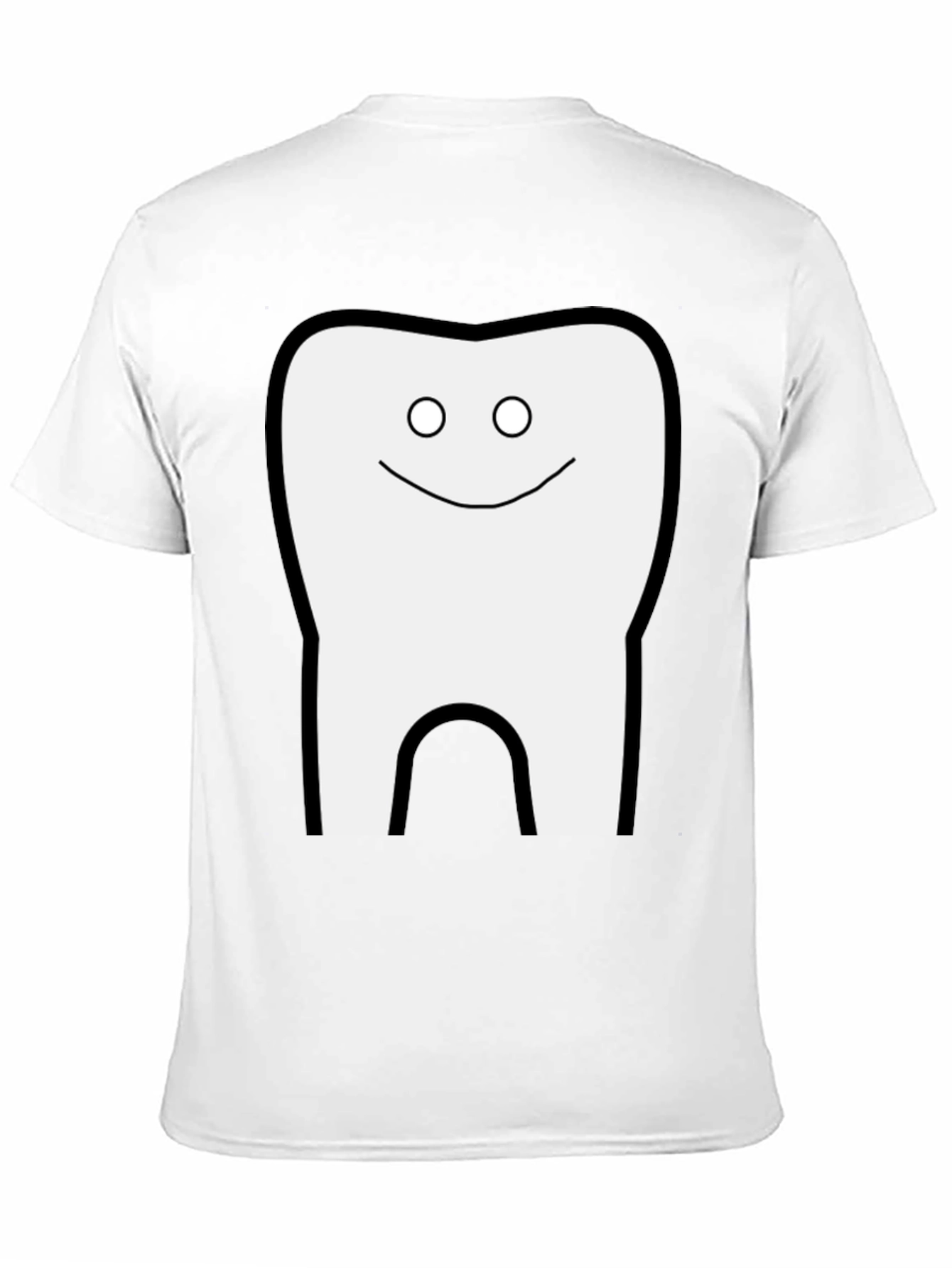 Funny Tooth Graphic Black T-Shirt