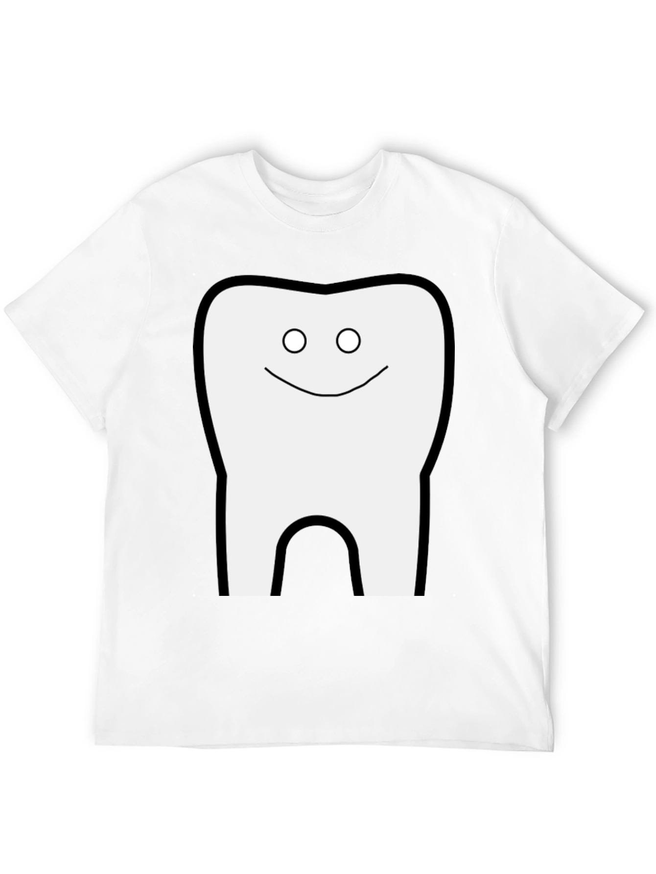 Funny Tooth Graphic Black T-Shirt