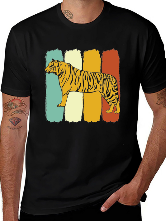 Vintage Tiger Graphic Tee - Retro Style