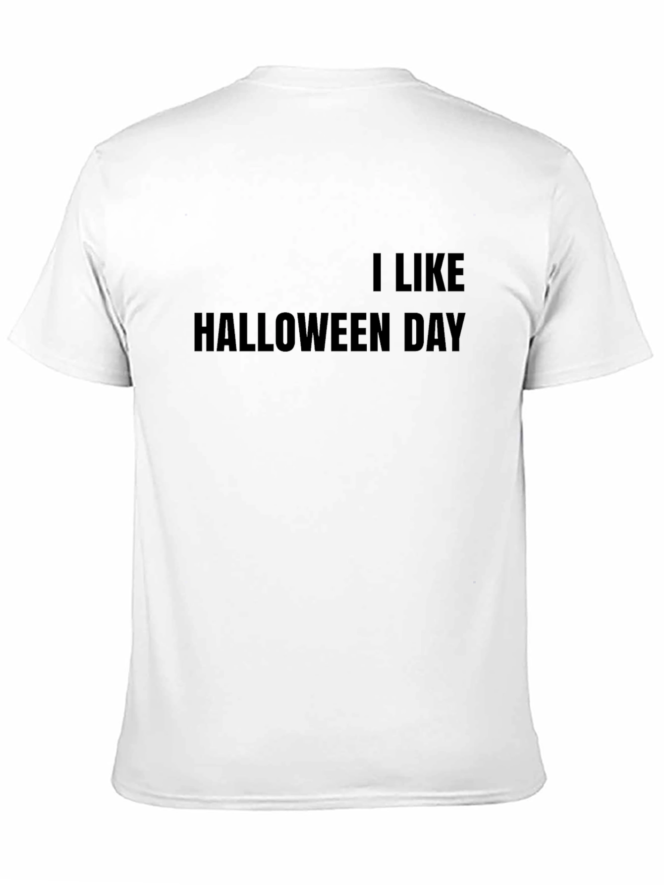I Like Halloween Day Black Graphic T-Shirt