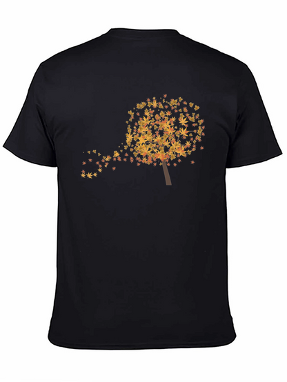 Fall Leaves Tree Graphic T-Shirt - Soft & Stylish