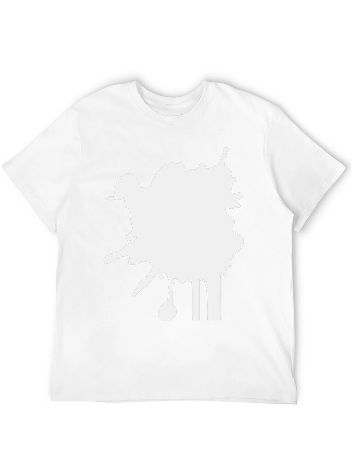 Abstract Splatter Black T-Shirt