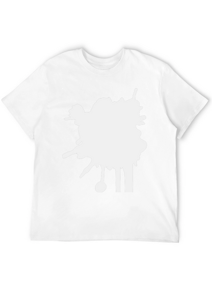 Abstract Splatter Black T-Shirt