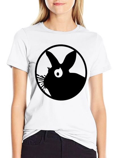 Black Rabbit Silhouette Graphic Tee