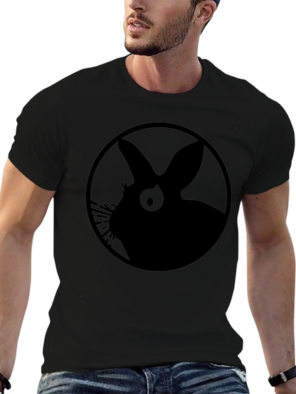 Black Rabbit Silhouette Graphic Tee