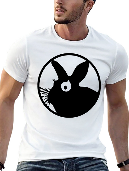 Black Rabbit Silhouette Graphic Tee