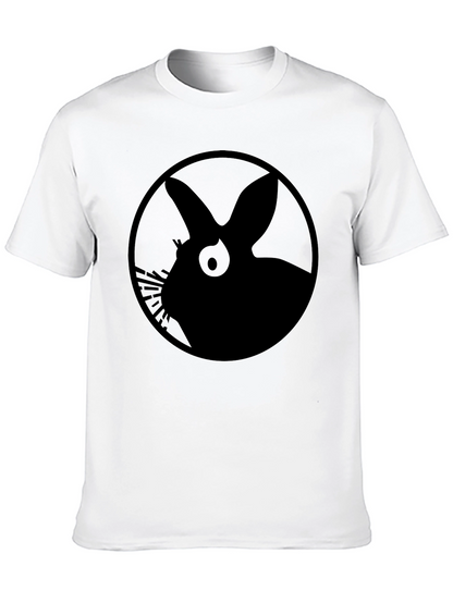 Black Rabbit Silhouette Graphic Tee